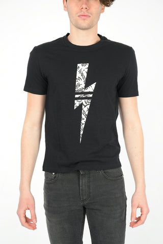 Cotton GRAFFITI THUNDERBOLT Loose Fit T-Shirt