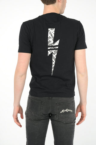 Cotton GRAFFITI THUNDERBOLT Loose Fit T-Shirt