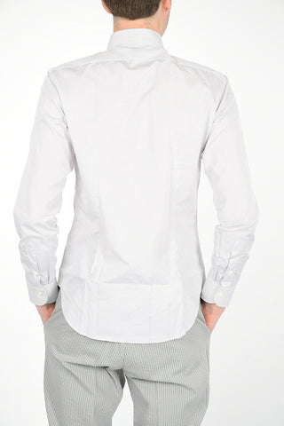 Cotton Slim Fit Spread Collar Shirt