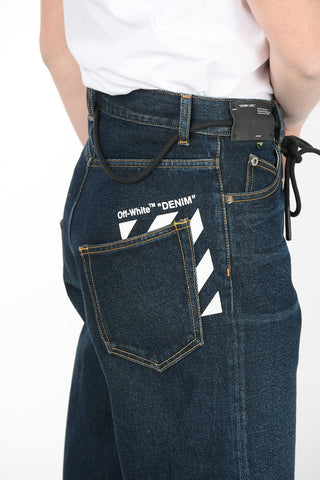Bermuda crop crotch in denim
