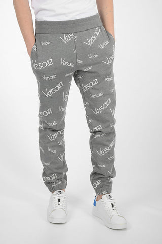 Monogram Cotton Jetted Pocket Joggers 