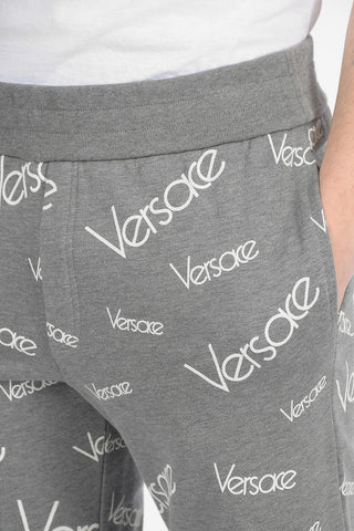 Monogram Cotton Jetted Pocket Joggers 