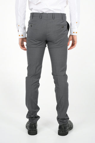 Super 100's Super Slim Fit plain hem trousers