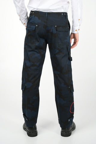 Camouflage Cargo Pants with Belt Loops