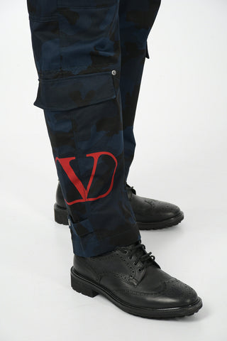 Camouflage Cargo Pants with Belt Loops