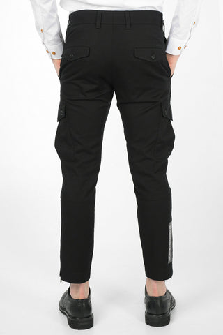 Cotton Cargo Pants with Ankle Zip