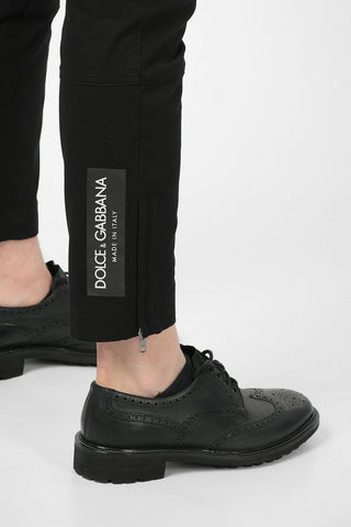 Cotton Cargo Pants with Ankle Zip
