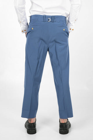 No Hem Wide Leg Pants with Belt Loops