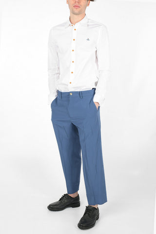 No Hem Wide Leg Pants with Belt Loops