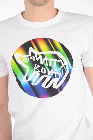Stretch Cotton Printed Crew-Neck T-Shirt 