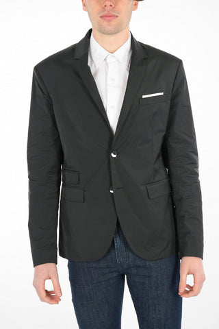 Blazer Slim Fit a Due Bottoni con Revers Classico