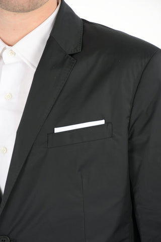 Blazer Slim Fit a Due Bottoni con Revers Classico