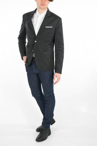 Blazer Slim Fit a Due Bottoni con Revers Classico