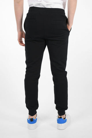 Cotton Joggers with Maxi Monogram Embroidery