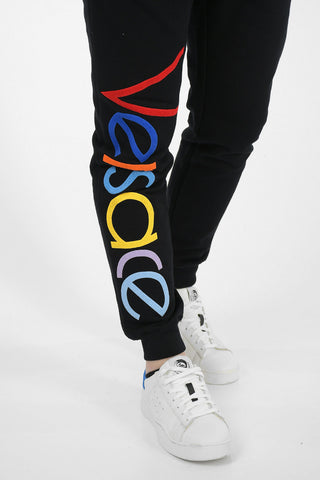 Cotton Joggers with Maxi Monogram Embroidery