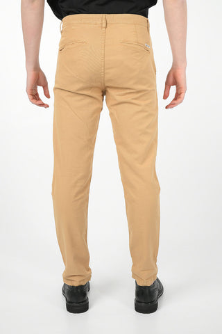 Pantaloni a Una Pince in Cotone e Lino