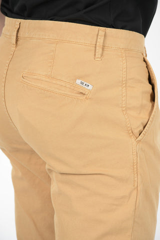 Pantaloni a Una Pince in Cotone e Lino