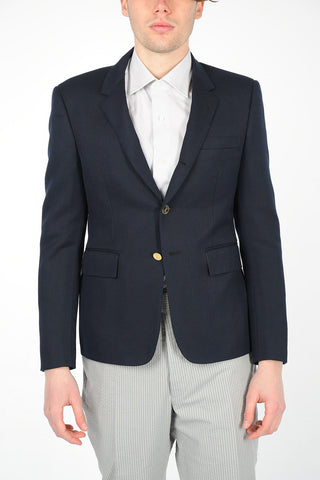 flap pocket HECTOR EMBROIDERY 3-button blazer