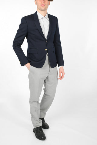 flap pocket HECTOR EMBROIDERY 3-button blazer
