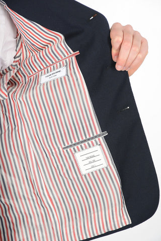 flap pocket HECTOR EMBROIDERY 3-button blazer