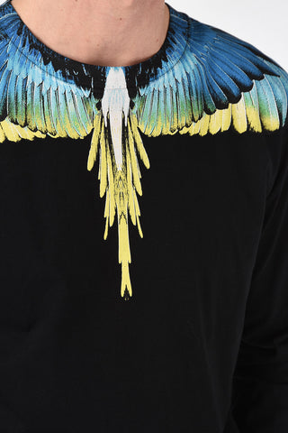 Long Sleeve Wings Print T-Shirt