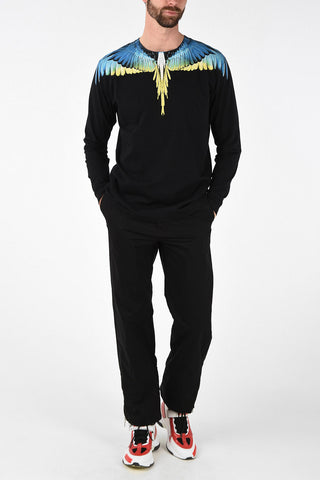 Long Sleeve Wings Print T-Shirt