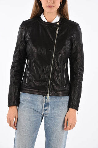 Laser Cut Leather Jacket