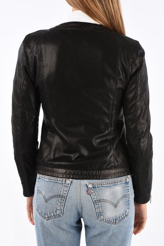 Laser Cut Leather Jacket