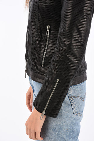 Laser Cut Leather Jacket