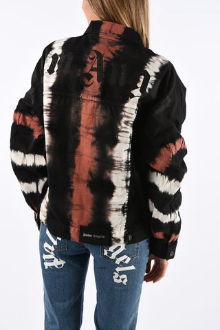 Tie Dye Effect Denim Jean Jacket