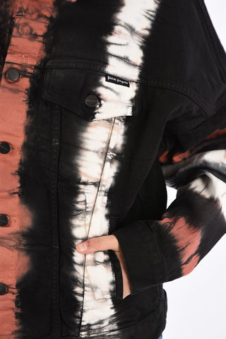 Tie Dye Effect Denim Jean Jacket