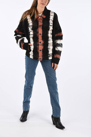 Tie Dye Effect Denim Jean Jacket