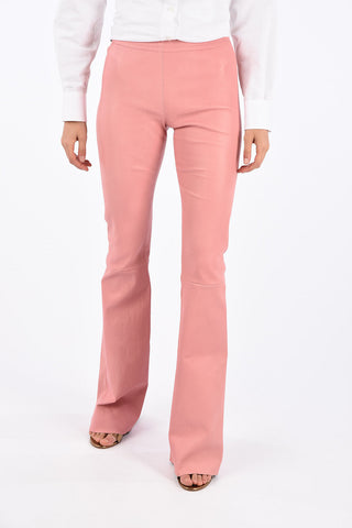 Leather Flare Pants
