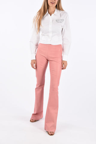 Leather Flare Pants