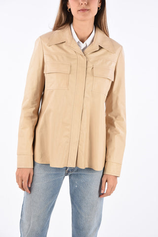 Camicia Utility in Pelle