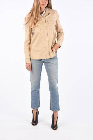 Camicia Utility in Pelle