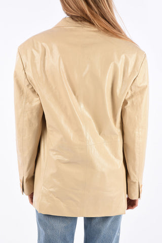 2 Button Leather Blazer