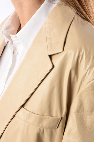 2 Button Leather Blazer