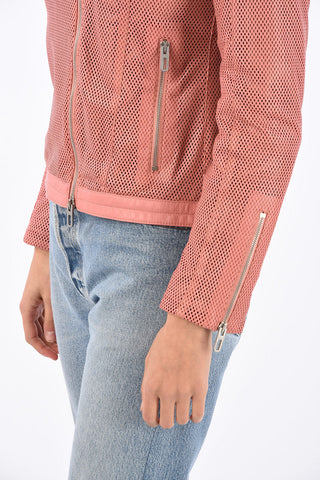 Laser Cut Leather Jacket