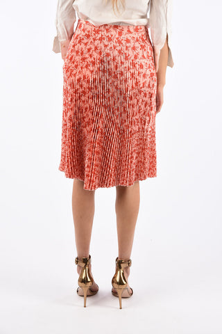 Floral Printed Pleated Skirt