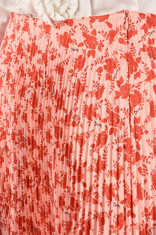 Floral Printed Pleated Skirt