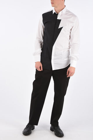 Camicia Bicolore Fitted Slim