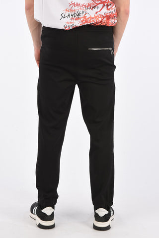 Drawstring Easy Fit Piping Pants