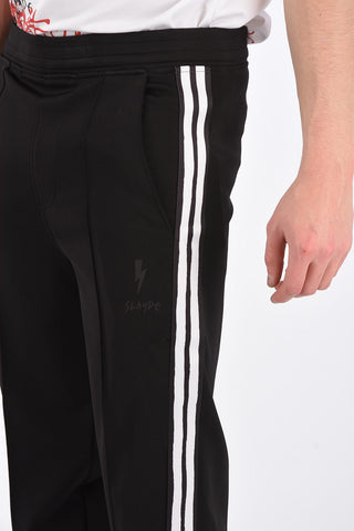 Drawstring Easy Fit Piping Pants