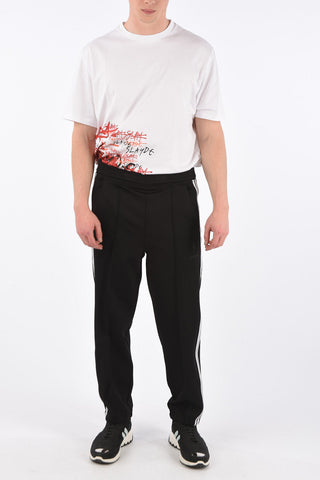 Drawstring Easy Fit Piping Pants