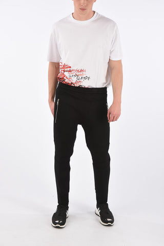 neoprene supeskinny fit biker pants