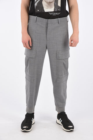 Pantalone Cargo Slouch Fit con Elastico alla Caviglia