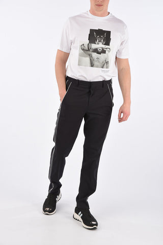 Slim Fit Belt Loops Trousers