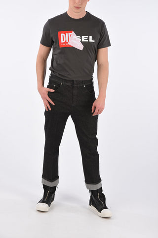 20cm Stretch Denim Tube Fit Jeans