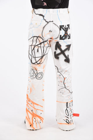 22cm Split Ankle FUTURA RAINBOW CARPENTER Jeans 